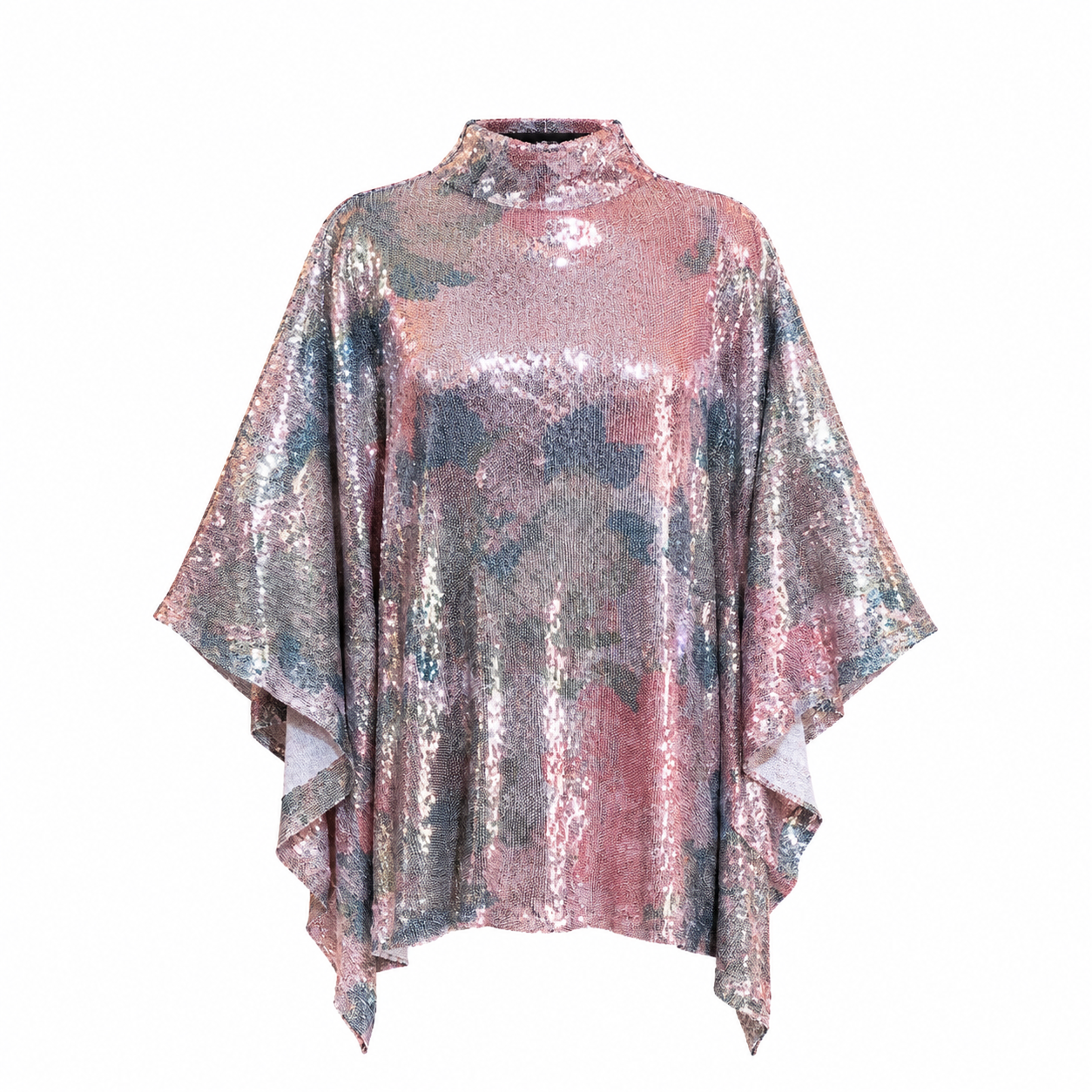 High Neck Sequin Blouse