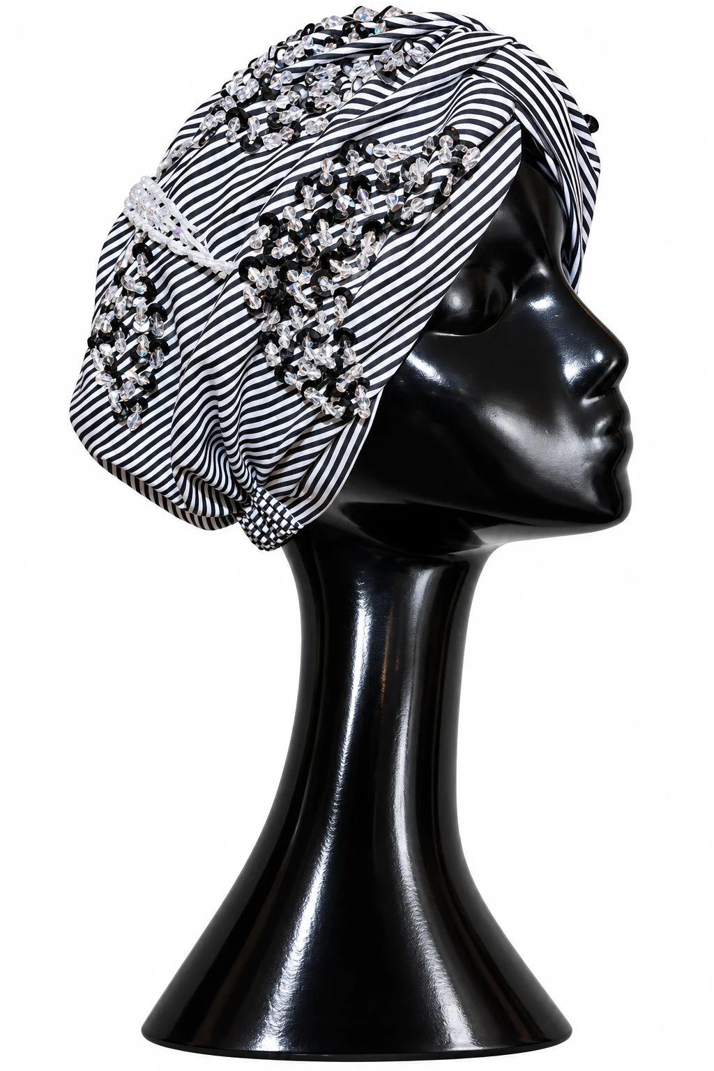 Candy Crush Stripe Beaded Turban